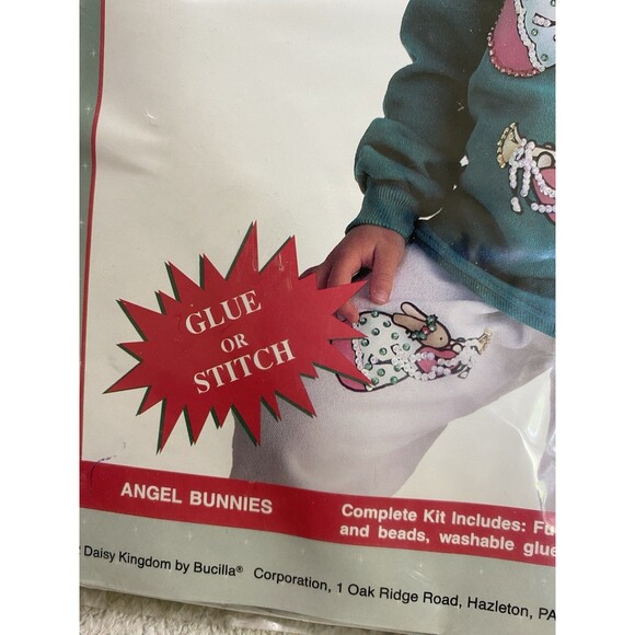 Daisy Dazzlers Angel Bunnies Fashion Sequin Kit With Multicolor Transfer New - Picture 3 of 5